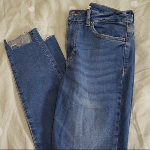 plain blue jeans